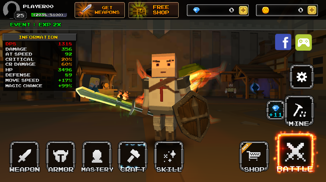 Pixel Blade M mod apk screenshot 1