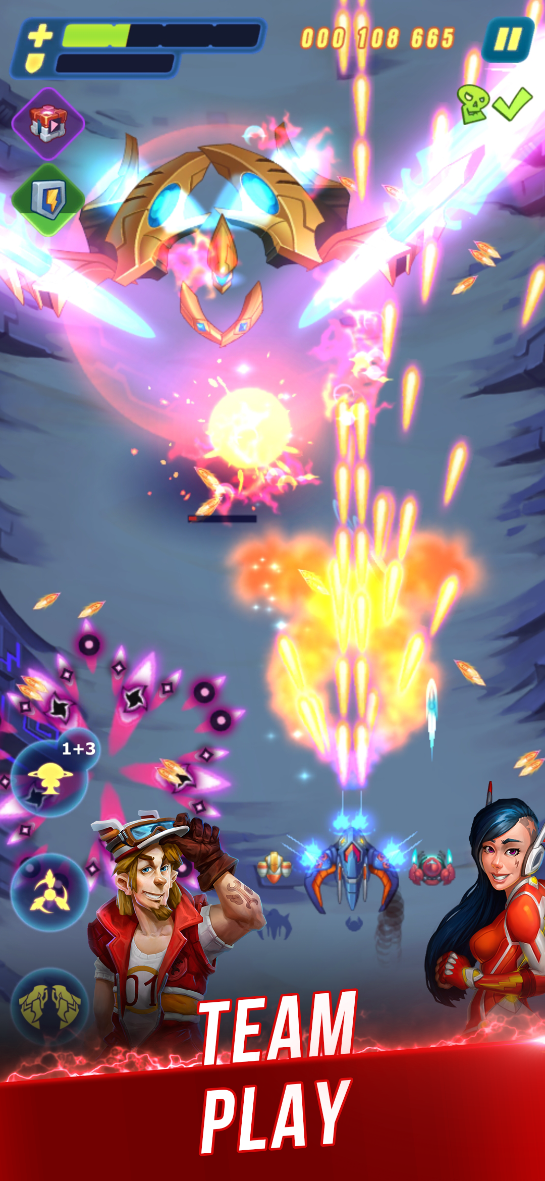 HAWK: Airplane Space games mod apk screenshot 4