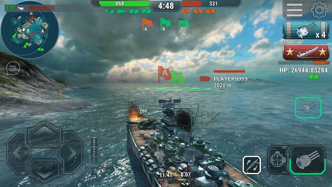 Warships Universe Naval Battle mod apk screenshot 1