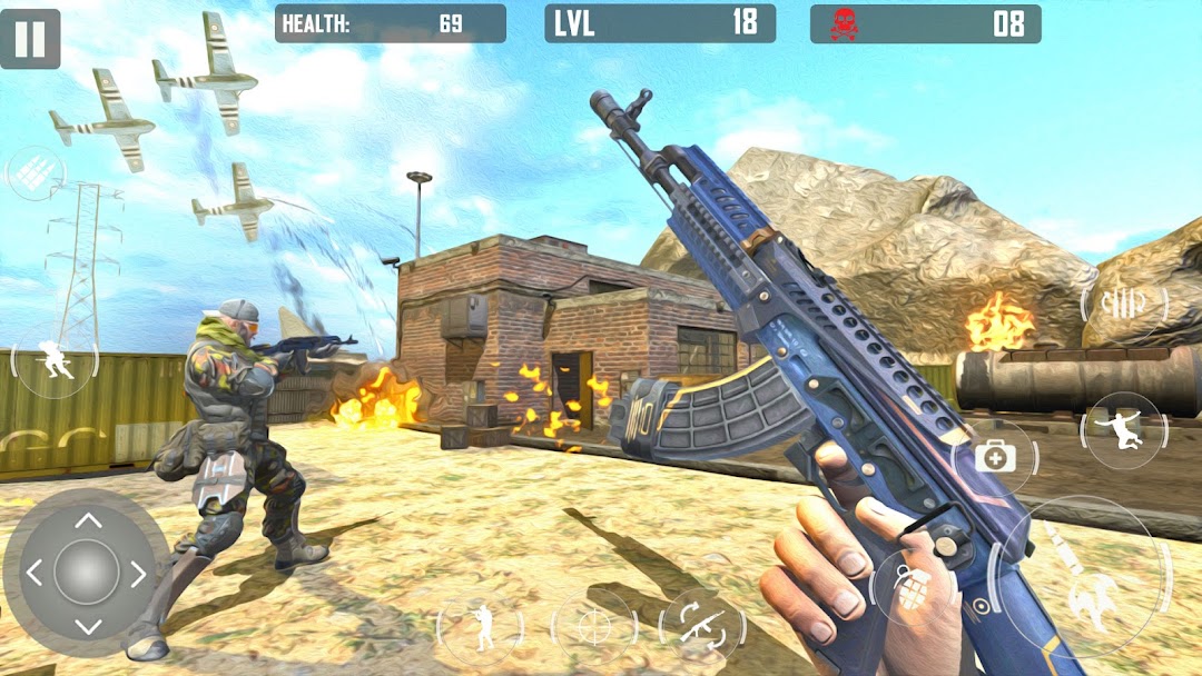 fps cover firing Offline Game mod apk screenshot 5
