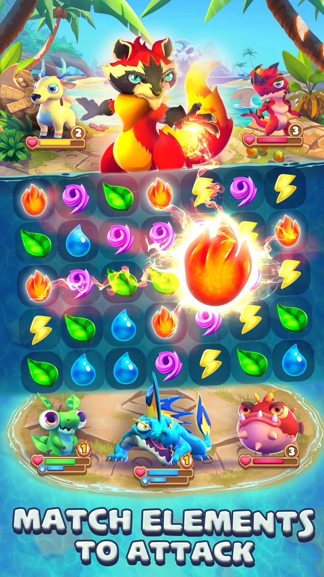 Monster Tales: Match 3 Puzzle mod apk screenshot 1