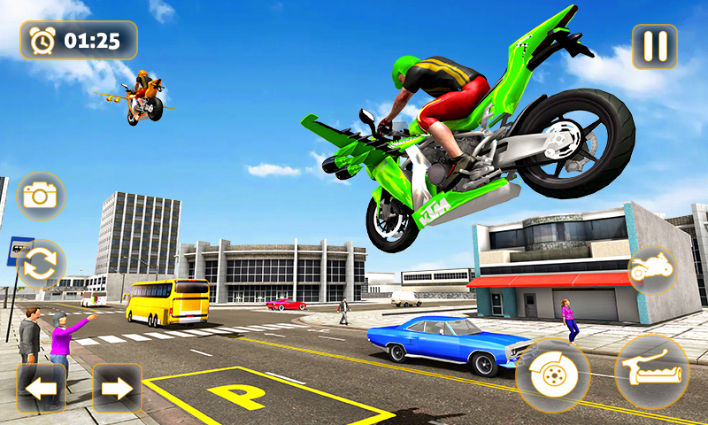 Light Bike Race Flying Stunts mod apk screenshot 3