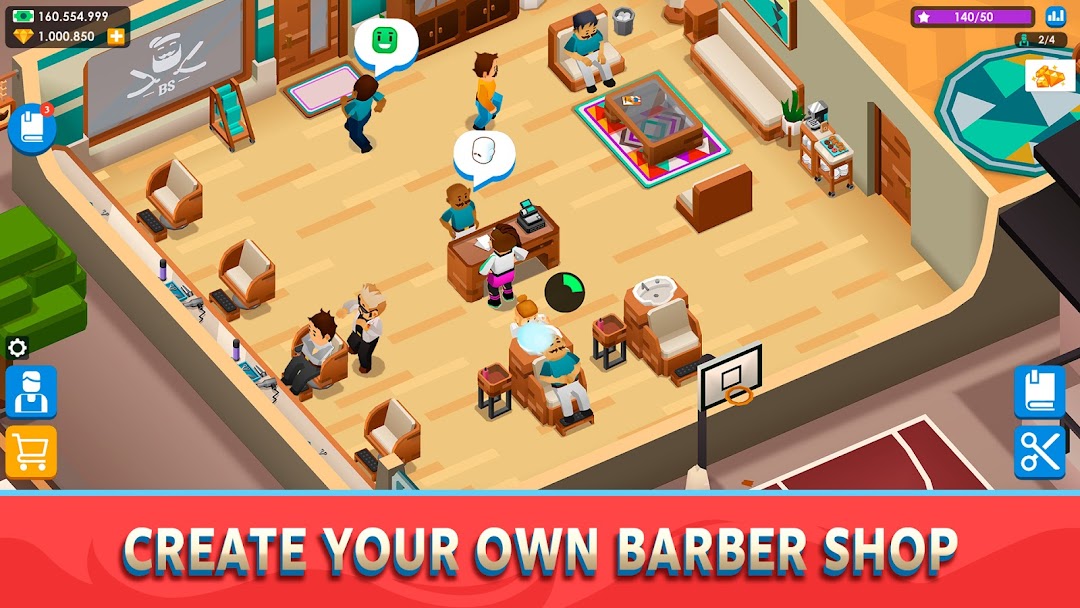 Idle Barber Shop Tycoon - Game mod apk screenshot 1