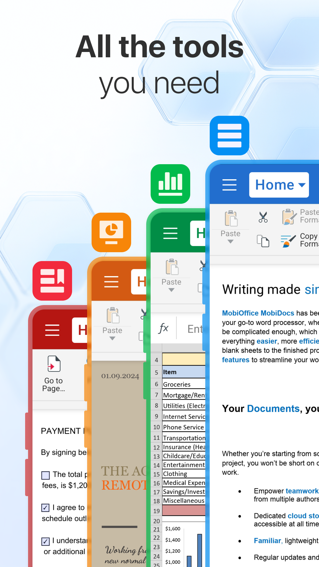 MobiOffice: Word, Sheets, PDF mod apk screenshot 2