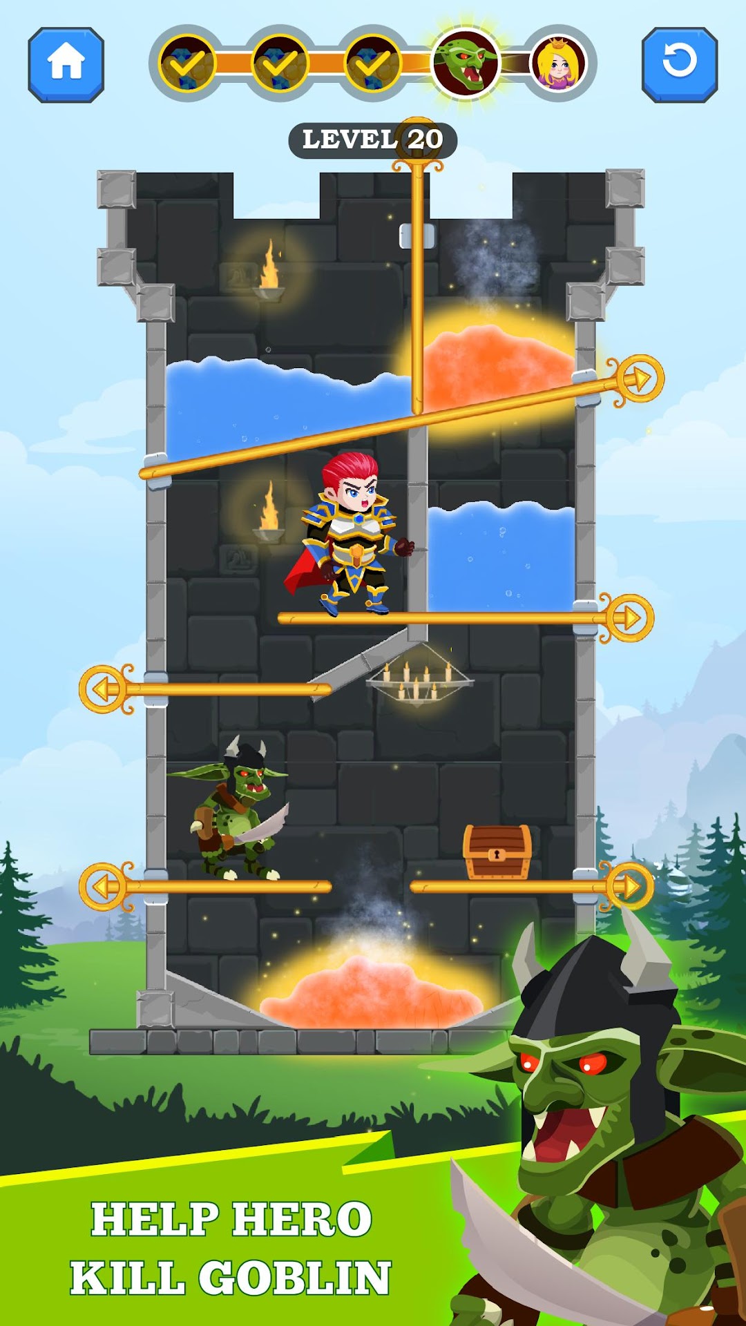Hero Rescue mod apk screenshot 2