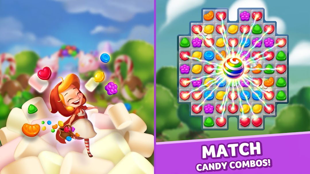 Lollipop & Marshmallow Match3 mod apk screenshot 5
