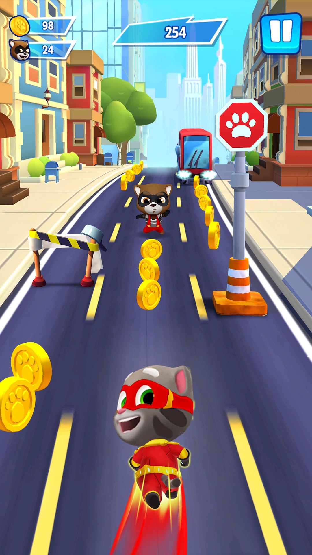Talking Tom: Hero Dash Run mod apk screenshot 2