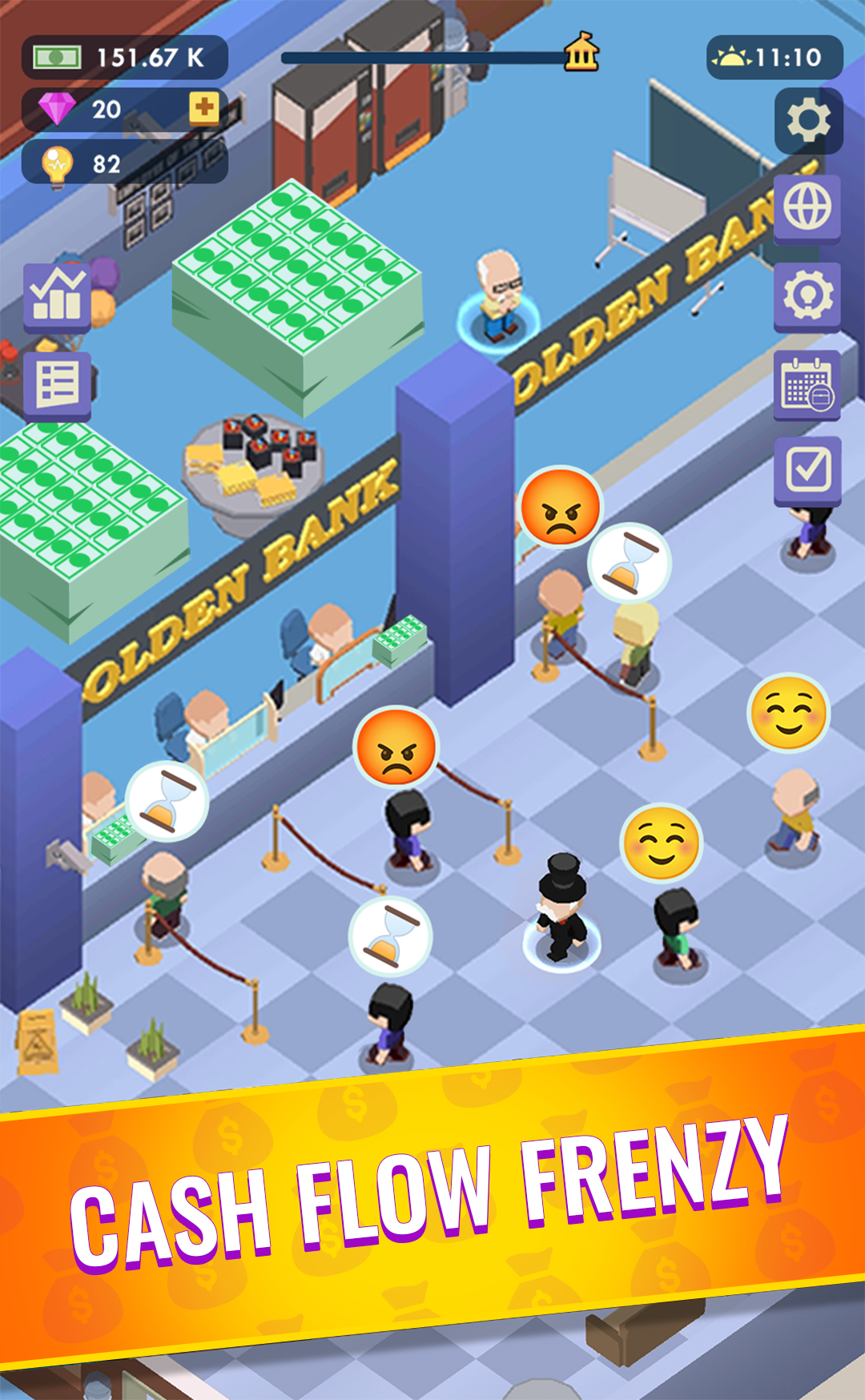 Idle Bank - Money Games mod apk screenshot 2
