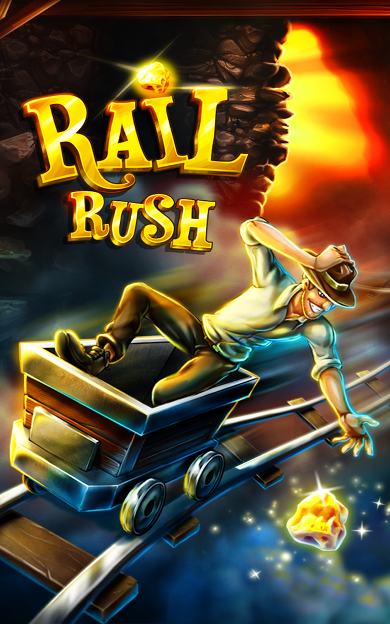 Rail Rush mod apk screenshot 1