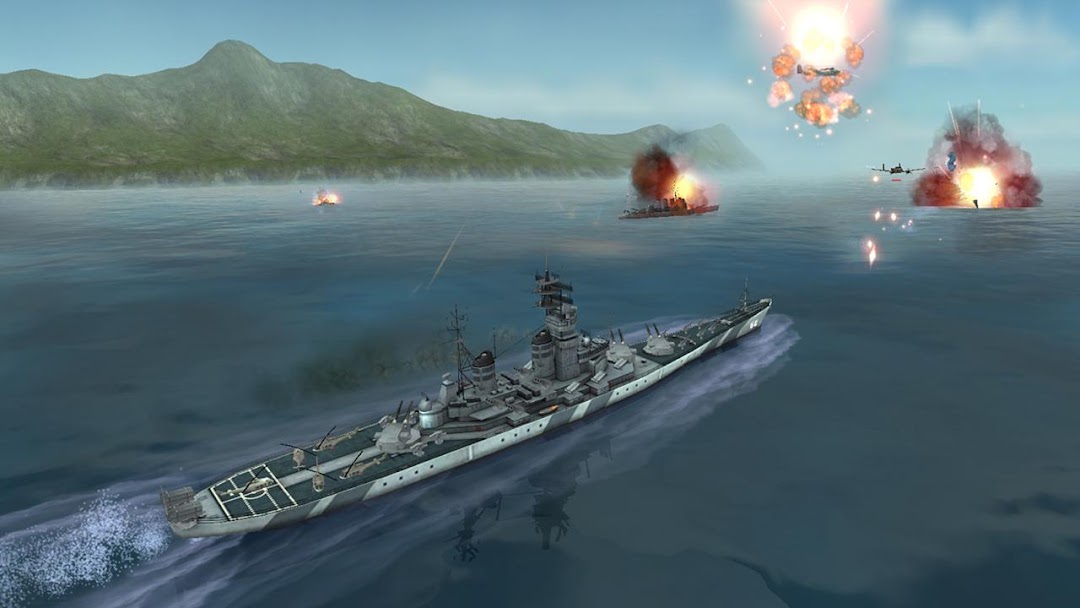 WARSHIP BATTLE:3D World War II mod apk screenshot 2