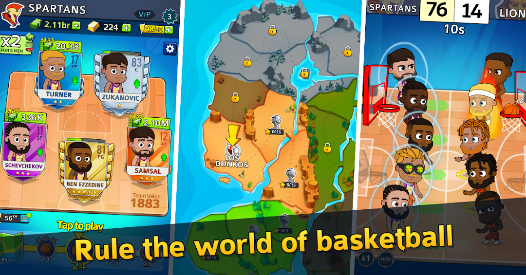 Idle Five Basketball tycoon mod apk screenshot 1