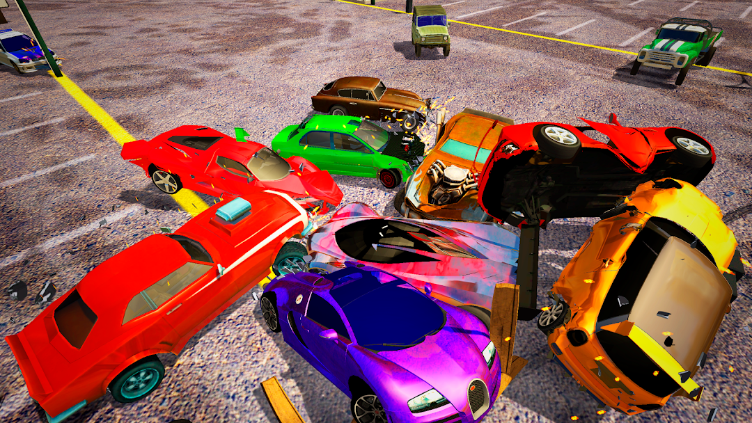 Demolition Derby Mad Car Crash mod apk screenshot 2