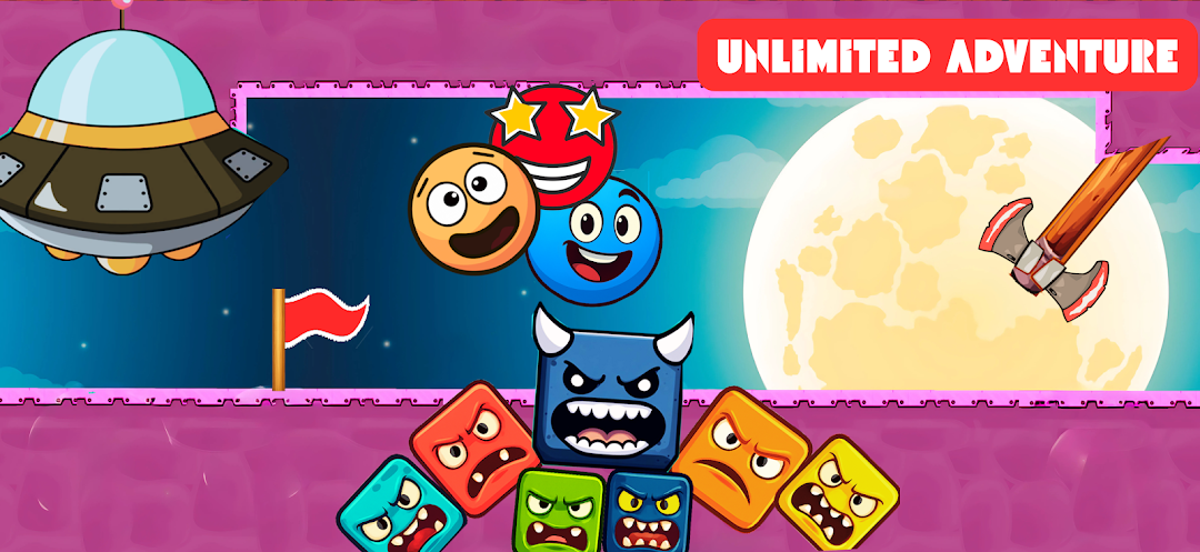 Red Hero 4 - red bounce ball 5 mod apk screenshot 1