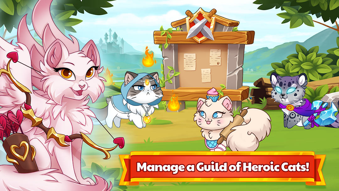 Castle Cats - Idle Hero RPG mod apk screenshot 1