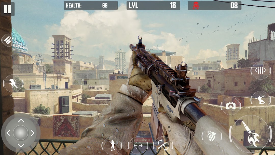 fps cover firing Offline Game mod apk screenshot 2