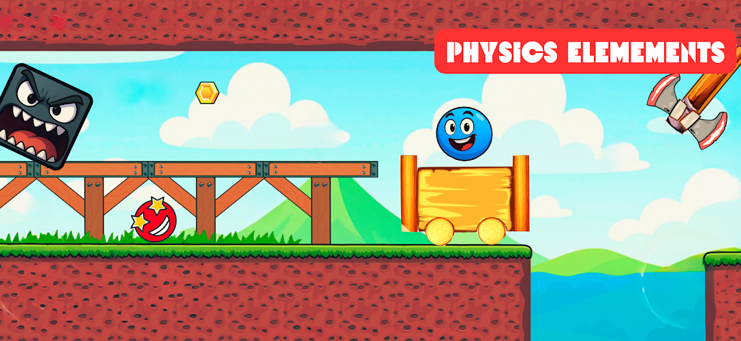 Red Hero 4 - red bounce ball 5 mod apk screenshot 4