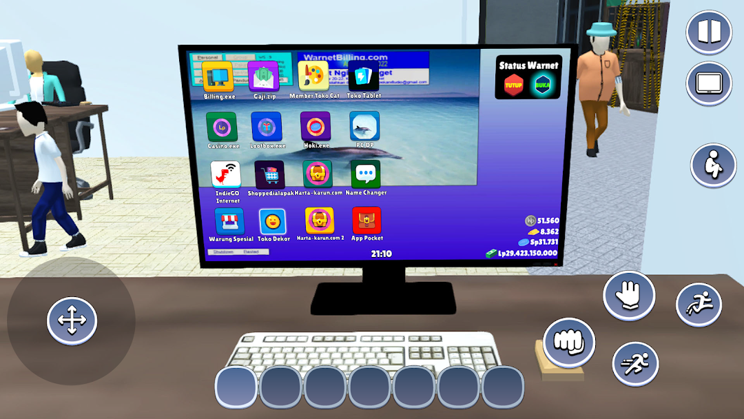 Warnet Life mod apk screenshot 3