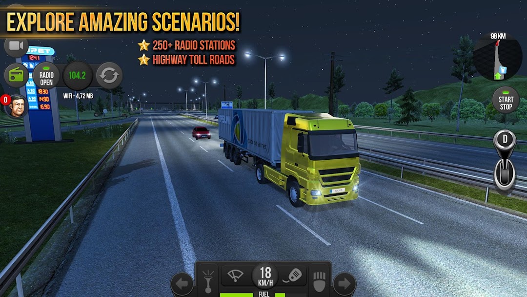 Truck Simulator : Europe mod apk screenshot 2