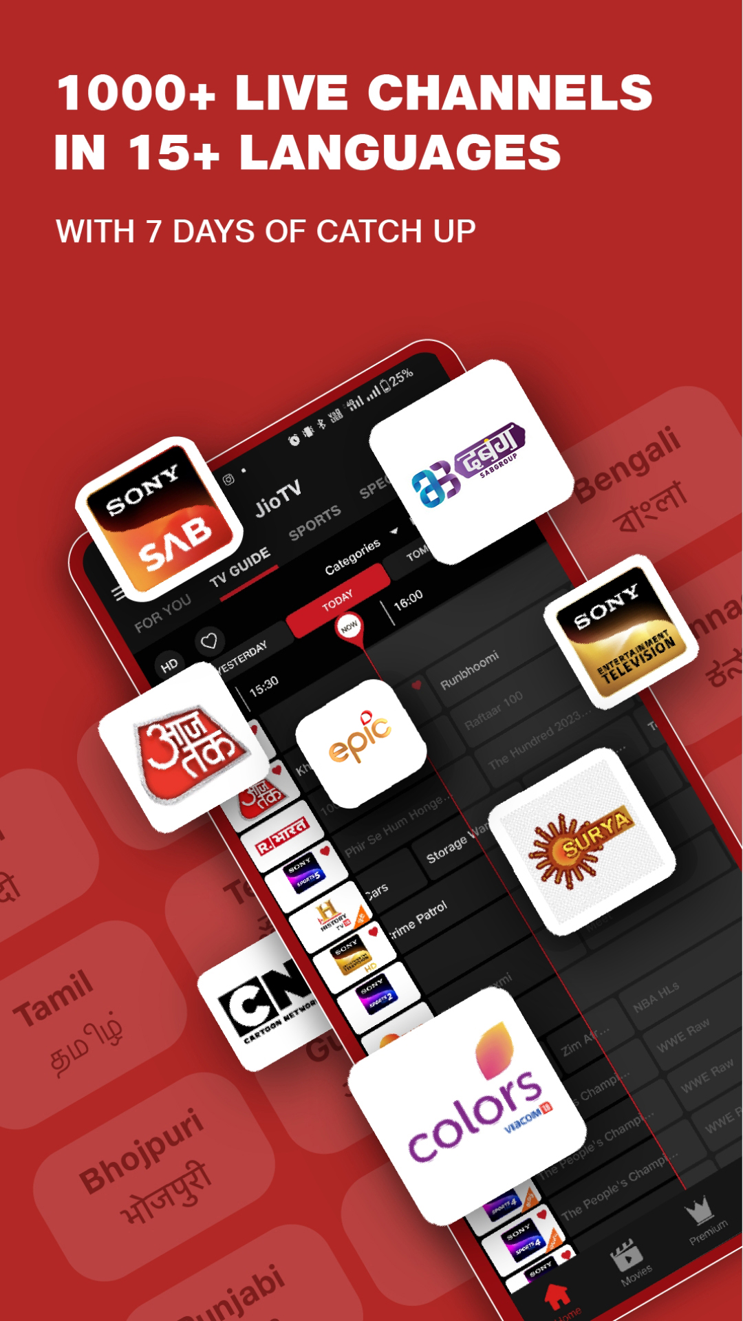 JioTV: Live TV, Catch-Up & OTT mod apk screenshot 2