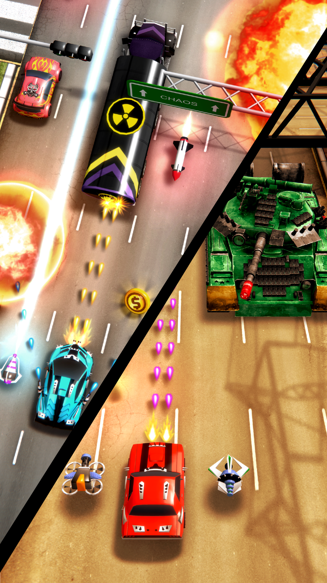 Chaos Road: Combat Car Racing mod apk screenshot 3