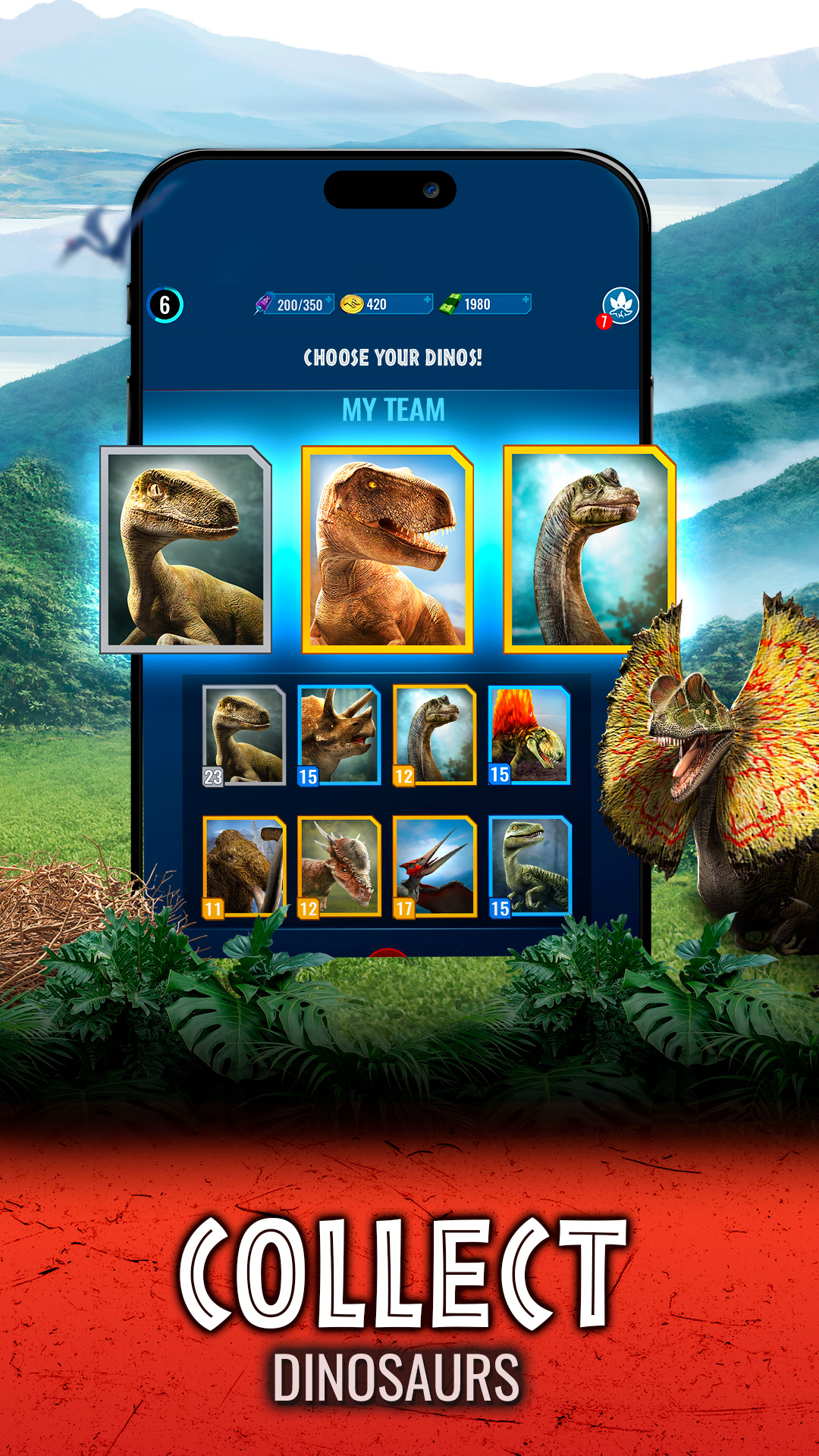 Jurassic World Alive mod apk screenshot 4