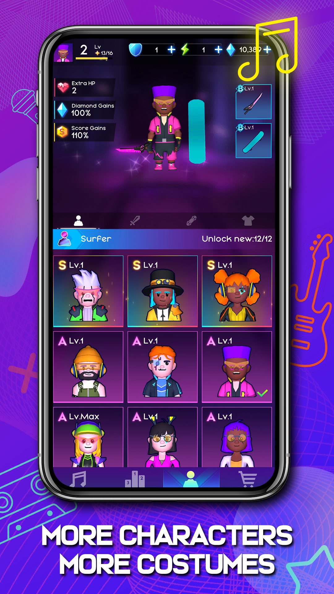 Cyber Surfer : Rhythm Odyssey mod apk screenshot 4