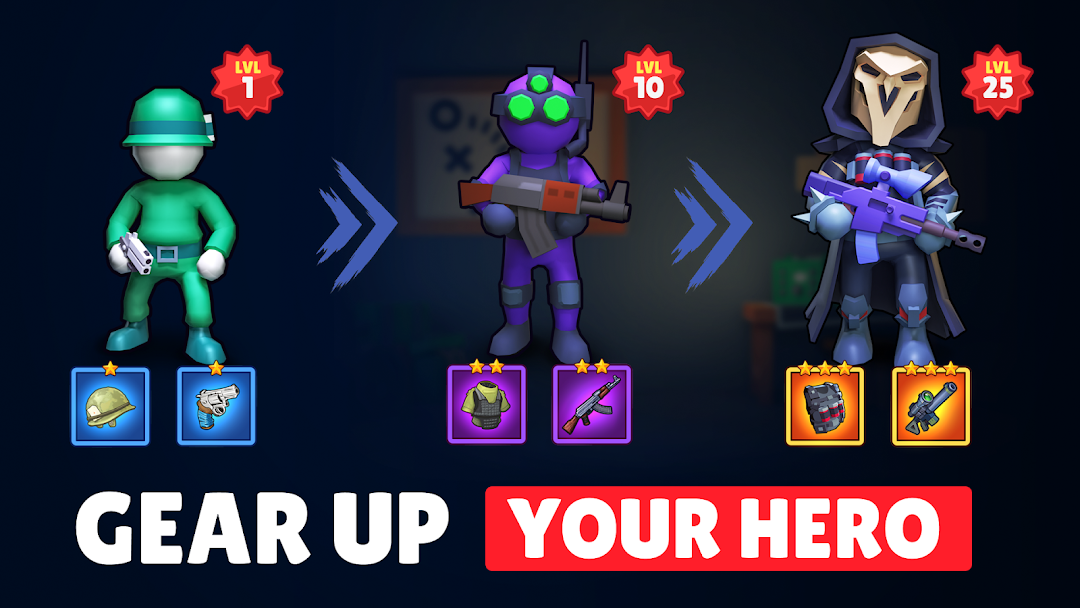 Soldier Wars RPG Fight Battle mod apk screenshot 4