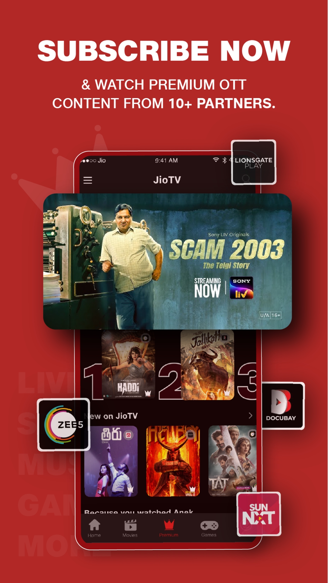 JioTV: Live TV, Catch-Up & OTT mod apk screenshot 3