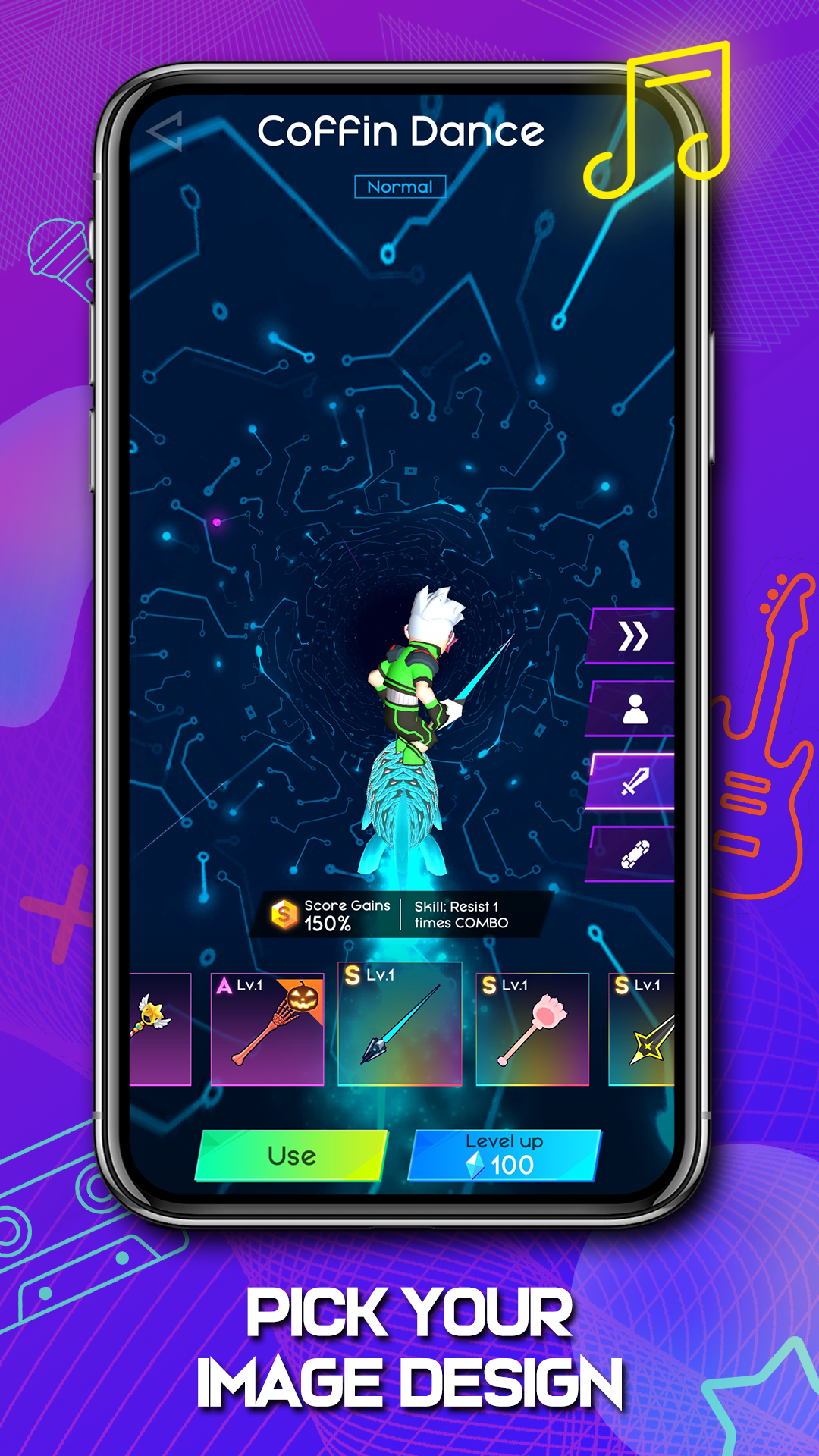 Cyber Surfer : Rhythm Odyssey mod apk screenshot 2